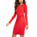 Thalia Sodi Women's Faux-Wrap Sheath Dress Bright Red Size XX-Large