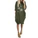 UKAP Womens Floral Fashion Pocket Dress Loose Crew Neck Casual Dresses Plus Size Oversize Tunic Shift Dress Sundress