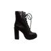 Steve Madden Women's Shoes Lisalove Leather Closed Toe Ankle Fashion Boots