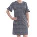 CALVIN KLEIN Womens Black Plaid Bell Sleeve Above The Knee Wear To Work Dress Size: 2