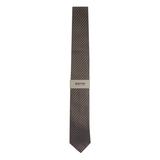 Kenneth Cole Reaction Men's Geo Print Tie (OS, Brown)