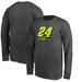 William Byron Fanatics Branded Youth Number Signature Long Sleeve T-Shirt - Heathered Gray