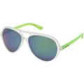 Polaroid Adult P 8401/S Polarized Sunglasses,OS,Matte Transparent Neon Green/Green Mirror