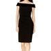 Women's Dress Sheath Velvet Off-Shoulder 2