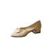 Avamo - Ladies Elegant Flat Shoes Low Heel Shallow Pointed Toe Low-bottom Comfort Casual Office Shoes
