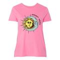 Inktastic Summer Solstice Sun and Moon Adult Women's Plus Size T-Shirt Female