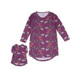 Leveret Kids & Toddler Matching Doll & Girl Nightgown Dinosaur (Size 5 Years)
