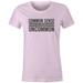 9 Crowns Tees Common Sense Has Become Uncommon Graphic Tee Shirt (Juniors Pink, Large)
