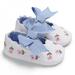 Hazel Tech Spring And Summer Baby Girl The First Walker Small Fresh Embroidered Bow Princess Shoes Baby Cotton Shoes