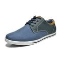 Bruno Marc Mens Classic Lightweight Lace Up Casual Oxfords Flat Outdoor Shoes Sneakers Rivera-01 Navy Size 9