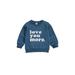 LA HIEBLA Baby Letter Printed Pullover Tops Hoodies Sweatshirts