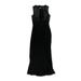 Lauren Ralph Lauren Womens Masira Mixed Media Cut-Out Evening Dress