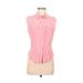 Pre-Owned Calvin Klein Women's Size 6 Sleeveless Button-Down Shirt