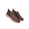 Lacyhop Men's Artificial Leather Business Casual Dress Shoes Flat Round Toe Fashion Casual Shoes