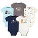 Hudson Baby Infant Boy Cotton Bodysuits, Family Popsicle, 12-18 Months