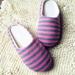 Final Clear Out!Winter Warm Home Stripe Anti-Slip Soft Sole Slippers Shoes House Indoor Floor Bedroom Slippers Shoes For Women