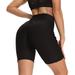 Haute Edition Women's Booty Lift Solid Color Biker Short with Pockets