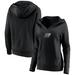 23XI Racing Fanatics Branded Women's Stage Point V-Neck Pullover Hoodie - Black