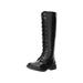 Dirty Laundry Womens GRUC35ZWF Round Toe Knee High Combat Boots