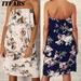 The New Ladies Summer Tube Top Off Shoulder Print Midi Dress