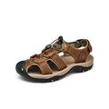 Fangasis Mens Closed Toe Sandals Walking Touch Strap Summer Beach Gladiator Shoes Size 6-14