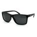 Kush Mens Black Lens Classic 90s Sport Horn Sunglasses Matte Black Gold Black