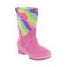 Infant Girls' Western Chief Glitter Rainbow Neoprene Boot - Toddler