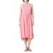 Limited Womens Modal French Terry Midi Dress with Hi Low Hem