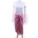 Pre-ownedRalph Ralph Lauren Womens Front Slit Floral Maxi Skirt Pink Cotton Size Medium