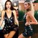 New Women Summer Deep-V Sequins SEXY Casual Sleeveless Cocktail Party Dress HOT SALE