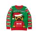 Tstars Girls Ugly Christmas Sweater Santa Paws Pug Kids Christmas Gift Funny Humor Holiday Shirts Xmas Party Christmas Gifts for Girl Kids Sweater Ugly Xmas Sweater