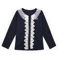 Kiapeise Little Girl Long Sleeve Knitted Cardigan Lace Cloak Outerwear