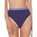 Jessica Simpson Women's Contemporary Chop & Change High Waisted Bottom w/ Binding Swimsuit