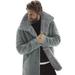 MIARHB Men's Winter Sheepskin Jacket Warm Wool Lined Mountain Faux Lamb Jackets Coat Men Coat Men Coat