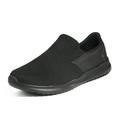 Bruno Marc Mens Fashion Casual Sneakers Slip On Loafers Shoes Mesh Walking Shoes WALK_WORK_02 BLACK Size 12