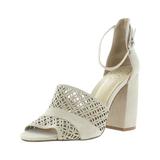 Vince Camuto Womens Gidge Suede Ankle Strap Block Heels