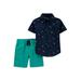 Child of Mine by Carter's Baby Boy & Toddler Boy Short-Sleeve Button-Up Shirt & Shorts Outfit Set, 2-Piece (12M-5T)