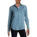 Lauren Ralph Lauren Womens Denim Long Sleeves Button-Down Top Blue XS