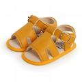 ZDMATHE Baby Summer Shoes Newborn Infant Baby Girls Boys Sandals Shoes Solid Non-Slip Pu Breathable Toddler Shoes