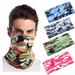 Magic Neck Gaiter Ice Silk Headwear Bandanas Outdoor Multi-Purpose Neckerchief Summer Sun UV Dust Protection Breathable Camping Motoring Riding Cycling Headband for Men and Women (5 Pcs)