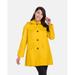 London Fog - Single Breasted Walker Coat - Lemon