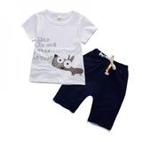 Promotion Clearance New Kids Cartoon Cotton Clothing Sets for Newborn Baby Boy Girl Infant Fashion Outerwear Clothes Suit T-shirt+Pant Suit 11 Style