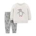 Child Of Mine by Carter's Toddler Girl Fleece Long Sleeve Critter Top & Pants, 2pc Outfit Set