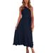Niuer One Shoulder Dress For Women Sleeveless Casual Summer Maxi Dress Comfy A-Line Holiday Wedding Club Sundress