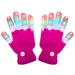 LED Gloves, Light Up Gloves Finger Lights 7 colors and 6 color changing modes Flashing LED Warm Gloves Colorful Flashing Gloves Kids Toys for Christmas Halloween Party Favors,Gifts