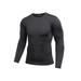 Men Long Sleeve Compression Shirt Baselayer Body Under Athletic Running Training Gym Tight Sports Tops