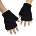 Aimik Unisex Gloves Mitten Fingerless Knitted Crochet Half-Fingers Gloves Adult Warm Winter Gloves