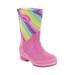 Infant Girls' Western Chief Glitter Rainbow Neoprene Boot - Toddler