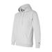 Men's Double Dry Action Fleece Pullover Hood, White - 3XL