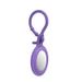 AirTags Case Holder Keychain Ring Loop Anti-scratch Shock Resistant Protective Soft Air Tag Cover - Purple